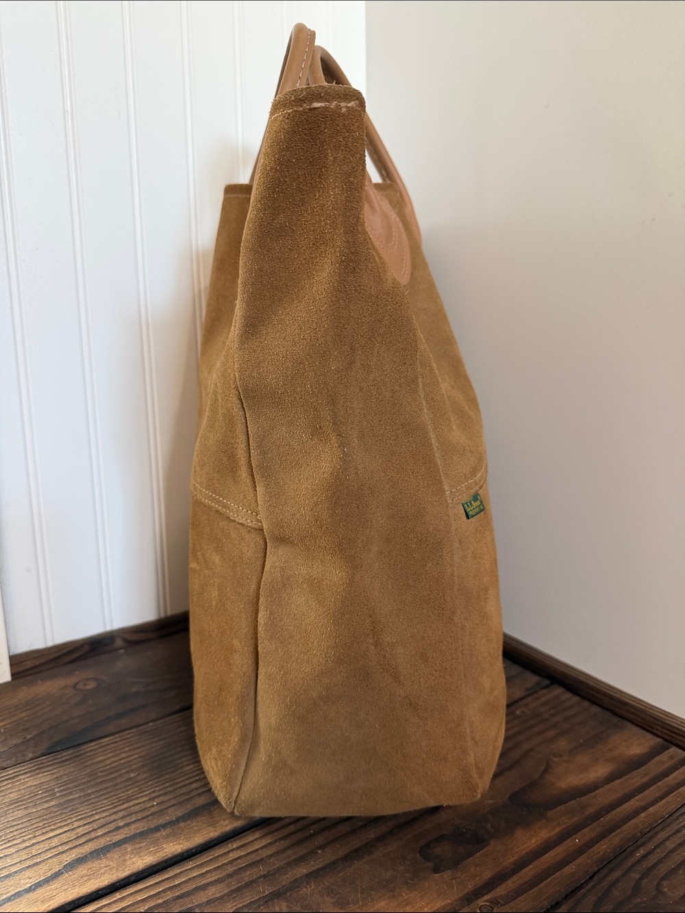 Vintage Rare 1980’s LL Bean Suede Tote - Picture 4 of 8